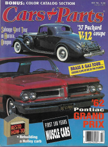 CARS & PARTS 1996 OCT - '37 PACKARD V-12 COUPE,'62 GRAND PRIX, HOLLEY CARB REDO